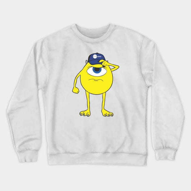 Yellow monster cartoon characters Crewneck Sweatshirt by sansan